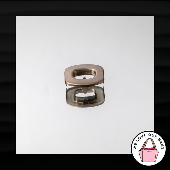 NEW COACH TURNLOCK SILVER NICKEL PLATE REPLACEMENT - Picture 1 of 2